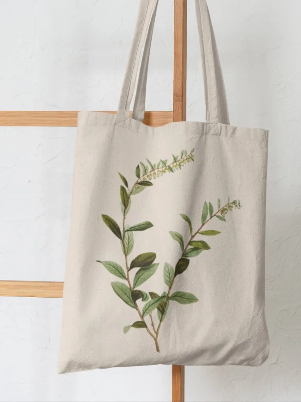 Andromede Marginé Vintage Floral Print Graphic Canvas Tote Bag